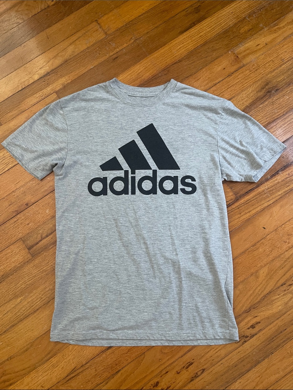Adidas Grey Short Sleeve Logo Tee